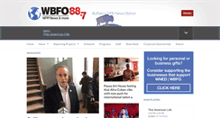 Desktop Screenshot of news.wbfo.org